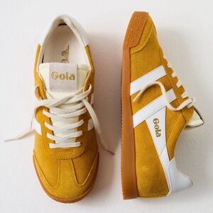 Gola Mustard and White Casual Sneakers - Sun/White, Size 7